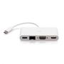 C2G USB-C to HDMI VGA RJ45 Adapter White (C2G29829)