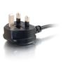 C2G .5M 90 UK Power Cord IEC320C13R BS1363 (C2G82034)