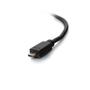 C2G G 6ft HDMI to Micro HDMI Cable with Ethernet - High Speed HDMI Cable - HDMI cable with Ethernet - 19 pin micro HDMI Type D male to HDMI male - 1.83 m - shielded - black (50615)