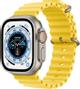 APPLE WATCH ULTRA GPS + CELL 49MM TITAN CASE W/ YELLOW OCEAN BAND CONS