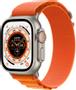 APPLE Watch Ultra GPS + Cellular, 49mm Titanium Case with Orange Alpine Loop - Large