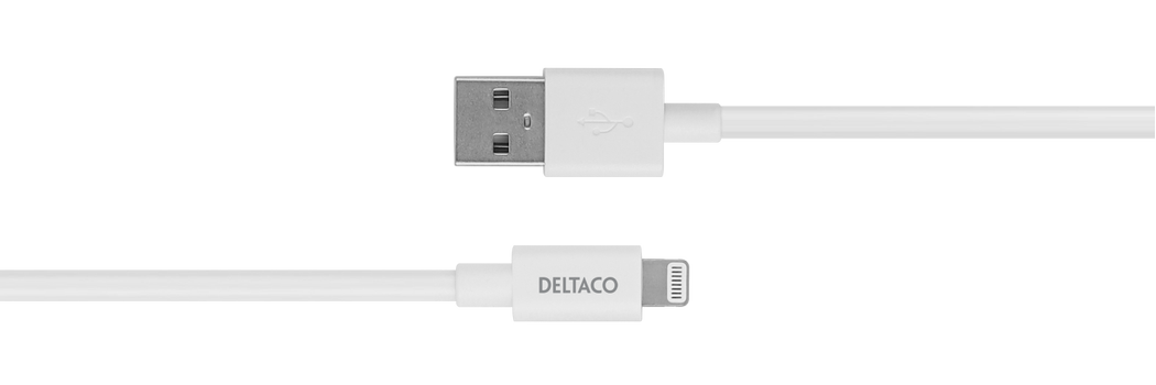 Deltaco Lightning-kabel - 3 m (IPLH-403)