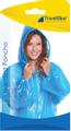 Travel Blue Hooded Poncho, Unisex and onesize