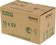 Deltaco Ultimate batteri - Svaneøkomerket - 10 x 6LR61 - Alkalisk (ULTB-6LR61-10P)