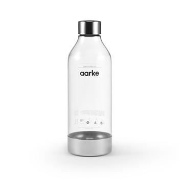 AARKE 2 pack PET Water Bottle 800ml - Polished Steel (A1201)