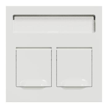 SCHNEIDER ELECTRIC UNICA SYSTEM+ OL45 2XRJ45 ACTASSI SUORA VALKOINEN (NU942218)