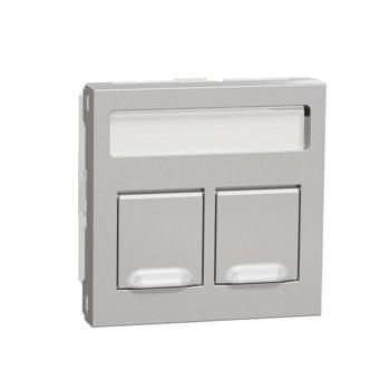 SCHNEIDER ELECTRIC UNICA SYSTEM+ OL45 2XRJ45 ACTASSI SUORA ALUMIINI (NU942230)