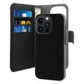 PURO iPhone 14 Pro Eco-Leather wallet, Black