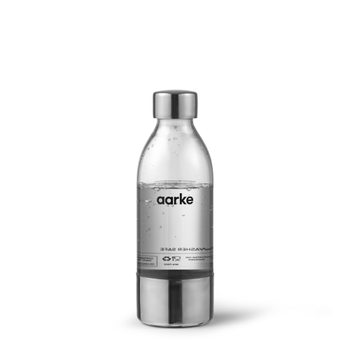 AARKE 2 pack PET Water Bottle 450ml - Polished Steel (A1202)