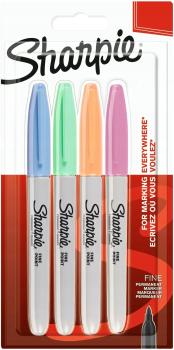 SHARPIE Fine Pastel 1,0 mm 4-pack sorterade färger (2065402)