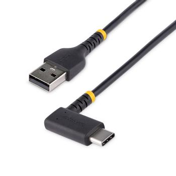STARTECH USB-A TO USB-C CHARGING CABLE 15CM RIGHT ANGLE - FAST CHARGE CABL (R2ACR-15C-USB-CABLE)