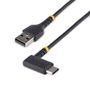 STARTECH USB-A TO USB-C CHARGING CABLE 1M RIGHT ANGLE - FAST CHARGE