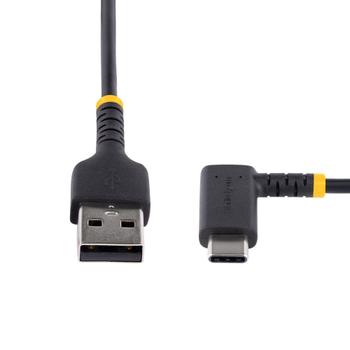 STARTECH USB-A TO USB-C CHARGING CABLE 15CM RIGHT ANGLE - FAST CHARGE CABL (R2ACR-15C-USB-CABLE)