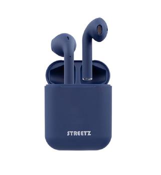 STREETZ True Wireless Stereo semi-in-ear,  300 mAh case, matte darkblue (TWS-0009)