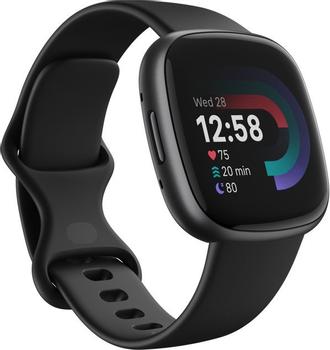 FITBIT Versa 4 Black/ Graphite Aktivitetssporer (FB523BKBK)