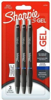 SHARPIE Gelschreiber S-Gel 0,7mm 3 Stück Blau Blister (2137256)
