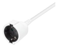 DELTACO extension, CEE 7/7, CEE 7/3, 3m