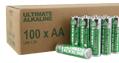 DELTACO Ultimate alkaline batterier, LR6/AA, 100-pakning, bulk