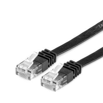VALUE Flat CAT6 UTP Ethernet Cable Black 0.5m (21.99.0960)