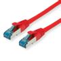 VALUE S/FTP (PiMF) PatchCord Cat.6A/Class EA, red, 0.3m