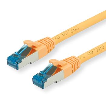 VALUE S/FTP (PiMF) PatchCord Cat6a. CU Yellow 0.5m Factory Sealed (21.99.1930)