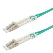 VALUE FO Fiber Kabel, Duplex, 50/125µm, LC/LC, OM3, turquoise, 1,0m