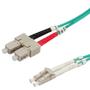 VALUE FO Cable 50/125µ. OM3. LC/SC. Aqua. 10m