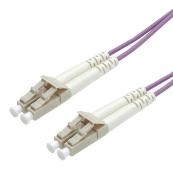 VALUE FO Fiber Kabel, Duplex, 50/125µm, LC/LC, OM4, , violet, 2m (21998752)