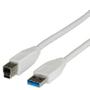 VALUE USB3.2 Gen1 Kabel, A - B, Han/Han, 1.8m