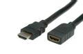 VALUE HDMI High Speed Kabel + Ethernet, Han/Hun, 1,0m, Sort