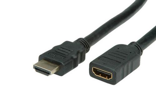 VALUE HDMI HS Cable+Ethernet. A-A. M/F. Black 1.0m Factory Sealed (11.99.5574)
