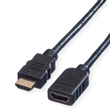 VALUE HDMI High Speed Cable + Ethernet, M/F, 2m (11.99.5575)