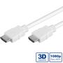 VALUE HDMI High Speed Kabel + Ethernet, Han/Han, Hvid, 1,0m