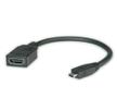 VALUE HDMI High Speed Kabel + Ethernet, A - D, F/M, , 0,15 m