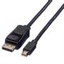 VALUE DisplayPort Kabel, DP - Mini DP, Han/Han, Sort, 1,5m