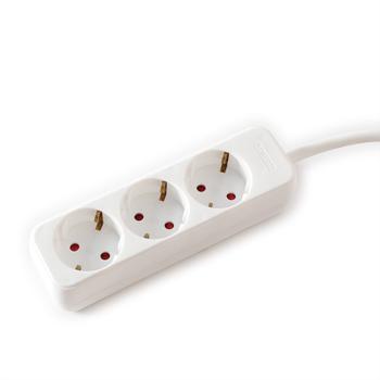 VALUE Power Strip, 3x, white, 1.5m (19.99.1072)