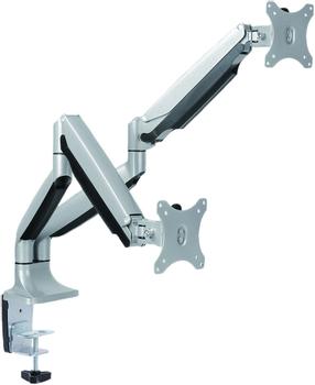 VALUE Dual Monitor Arm, Desk Clamp, 4 Joints, heig, ht adjustable separately,  gas spring (17.99.1147)
