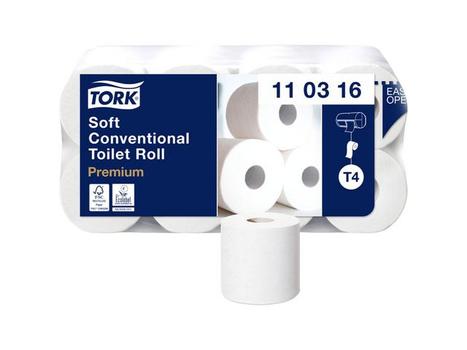 TORK Toiletpapir Tork Premium Extra Soft T4 3-lags Hvid Sæk/7x6 (110317)