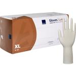 Lang undersøgelseshandske,  ABENA Classic, XL, latex, pudderfri