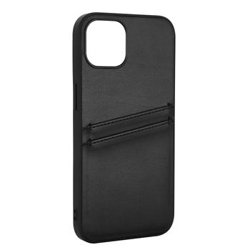 BUFFALO Back cover PU 2 card iPhone 13 Black (590089)