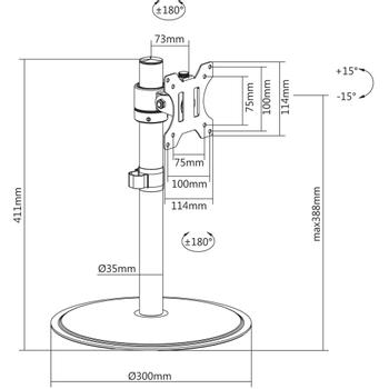 TECHLY Ica-Lcd 401 Monitor Mount / (ICA-LCD 401)