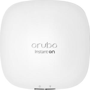 Hewlett Packard Enterprise Aruba Instant ON AP22 - Radio access point - 802.11ax - Bluetooth,  Wi-Fi - 2.4 GHZ, 5 GHz - DC power - Wall / Ceiling mountable - WIFI 6 (R6M50A)