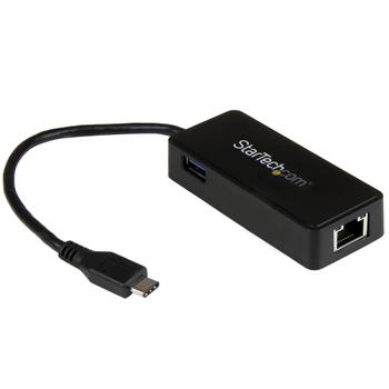 STARTECH USB-C to Gigabit Network Adapter with Extra USB 3.0 Port (US1GC301AU)