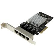 STARTECH 4PORT GIGABIT NETWORK ADAPTER CARD W/ INTEL I350-AM4 CHIP PCIE CARD