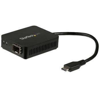 STARTECH USB-C to Fiber Optic Converter - Open SFP (US1GC30SFP)