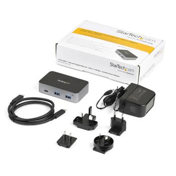 STARTECH 3-PORT USB-C HUB WITH LAN PORT 10GBPS - 2XA 1XC - POWERED PERP (HB31C2A1CGS)