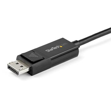 StarTech 6ft (2m) USB C to DisplayPort 1.4 Cable 8K 60Hz/4K - Reversible DP to USB-C or USB-C to DP Video Adapter Cable HBR3/ HDR/ DSC - USB/ DisplayPort-kabel - 2 m (CDP2DP142MBD)