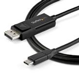 StarTech 6ft (2m) USB C to DisplayPort 1.4 Cable 8K 60Hz/4K - Reversible DP to USB-C or USB-C to DP Video Adapter Cable HBR3/ HDR/ DSC - USB/ DisplayPort-kabel - 2 m (CDP2DP142MBD)