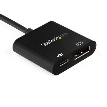 STARTECH StarTech.com USB C to DisplayPort Adapter with Power Delivery (CDP2DP14UCPB)