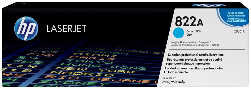 HP 822A - cyan - original - trommelsett (C8561A)